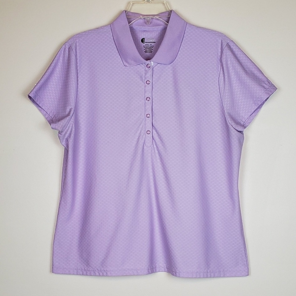 IZOD COOL FX Activewear Lavender Polo Shirt